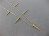 ESTATE .15CT DIAMOND 14KT YELLOW GOLD 3D CLASSIC BY THE YARD SPIKY FUN NECKLACE