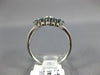ESTATE .75CT WHITE & BLUE DIAMOND 14KT WHITE GOLD 3D FLOWER LOVE KNOT FUN RING