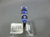 1.05CT DIAMOND & AAA TANZANITE 14KT WHITE GOLD 3D OVAL & ROUND ANNIVERSARY RING