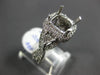 ESTATE LARGE .71CT DIAMOND 14KT WHITE GOLD INFINITY SEMI MOUNT ENGAGEMENT RING