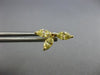 ESTATE 1.32CT FANCY YELLOW DIAMOND 18K YELLOW GOLD 3 LEAF CLOVER FLOWER EARRINGS