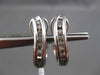 ESTATE .50CT DIAMOND 14KT WHITE GOLD 3D WAVE DESIGN CLIP ON EARRINGS 21mmX5mm