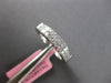 ESTATE .62CT DIAMOND 18KT WHITE GOLD 3D ROUND & PRINCESS 2 ROW ANNIVERSARY RING