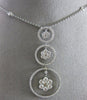 ESTATE LARGE 2.61CT DIAMOND 18KT WHITE GOLD CIRCLE OF LIFE BY THE YARD NECKLACE