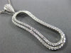 ESTATE LARGE 1.10CT DIAMOND 18KT WHITE GOLD 3D INFINITY DOUBLE HALO LOVE PENDANT