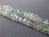ESTATE 70.91CT DIAMOND & AAA MULTI COLOR AQUAMARINES 18KT WHITE GOLD 3D NECKLACE