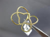 ESTATE WIDE .29CT DIAMOND 18K YELLOW GOLD CLASSIC STAR FLOWER INFINITY LOVE RING