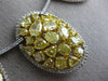 ESTATE EXTRA LARGE 17.17CT WHITE & FANCY YELLOW DIAMOND 18K 2 TONE GOLD NECKLACE
