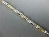 ESTATE 3.0CT DIAMOND 18KT WHITE & YELLOW GOLD 3D CLASSIC CHANNEL TENNIS BRACELET