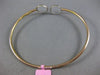 ESTATE .55CT DIAMOND 14KT WHITE & ROSE GOLD CIRCULAR CRISS CROSS BANGLE BRACELET