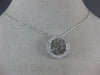 ESTATE .20CT DIAMOND 14KT WHITE GOLD 3D ROUND SHEMA YISRAEL FLOATING PENDANT