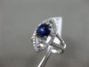 ESTATE 2.01CT DIAMOND & SAPPHIRE 18KT WHITE GOLD MARQUISE SHAPE ENGAGEMENT RING