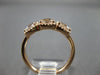 ESTATE WIDE 2.51CT DIAMOND & AAA MORGANITE 14KT ROSE GOLD 3D 3 STONE FUN RING