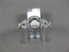 ESTATE .38CT DIAMOND 14KT WHITE GOLD HALO INFINITY SEMI MOUNT ENGAGEMENT RING