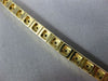 ANTIQUE WIDE 2.30CT DIAMOND 14KT YELLOW GOLD WAVE ZIG ZAG TENNIS BRACELET #19746