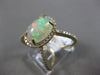 2.49CT DIAMOND & AAA AUSTRALIAN OPAL 14KT YELLOW GOLD FILIGREE CRISS CROSS RING