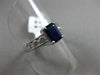 ESTATE 1.87CT DIAMOND & AAA SAPPHIRE 18KT WHITE GOLD 3D CLASSIC ENGAGEMENT RING