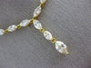 ESTATE LARGE 13.96CT FANCY YELLOW DIAMOND 18K YELLOW GOLD ETERNITY LOVE NECKLACE