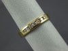 ESTATE .28CT DIAMOND 14K YELLOW GOLD 7 STONE CHANNEL ANNIVERSARY RING 3mm #14599