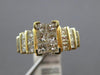 ESTATE 1.25CT PRINCESS DIAMOND 14K YELLOW GOLD CLASSIC INVISIBLE ENGAGEMENT RING