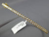 ESTATE .90CT ROUND DIAMOND 18K YELLOW GOLD CLASSIC SEMI ETERNITY BANGLE BRACELET