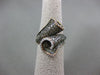 LARGE 2.30CT WHITE & CHOCOLATE FANCY DIAMOND 14K ROSE GOLD CRISS CROSS LOVE RING