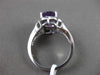 ESTATE LARGE 3.12CTW DIAMOND & AAA EXTRA FACET AMETHYST 14KT WHITE FILIGREE RING