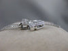 ESTATE DIAMOND CLUSTER 14KT WHITE GOLD INVISIBLE SQUARE PENDANT F/G VVS #15135