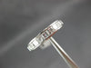 ESTATE WIDE 1.08CT PRINCESS DIAMOND PLATINUM 3D 9 STONE ANNIVERSARY RING #19558