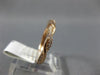 ESTATE .15CT DIAMOND 14K ROSE GOLD SWIRL INFINITY SEMI ETERNITY ANNIVERSARY RING