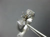 ESTATE .42CT DIAMOND PLATINUM 3D 6 PRONG BOW TIE SEMI MOUNT ENGAGEMENT RING
