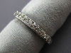 ESTATE .60CT DIAMOND 14KT WHITE GOLD 3D ETERNITY FILIGREE ANNIVERSARY RING #7831