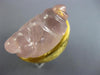 ANTIQUE MASSIVE 50.0CT AAA PINK QUARTZ 18K YELLOW GOLD 3D HANDCRAFTED LUCKY RING