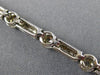 ESTATE .76CT DIAMOND 14KT WHITE GOLD 3D ETOILE BEZEL BY THE YARD TENNIS BRACELET