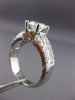 LARGE CERTIFIED 2.23CT DIAMOND 14K WHITE GOLD HEART ENGAGEMENT RING E VVS #25770