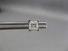 ESTATE LARGE 1.0CT PRINCESS DIAMOND 14KT WHITE GOLD STUD EARRINGS 5mm #23819