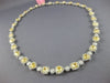 ESTATE GIA 25.1CT WHITE & FANCY YELLOW DIAMOND 18KT TWO TONE GOLD LOVE NECKLACE