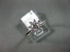 ANTIQUE .40CT OLD MINE DIAMOND 14KT WHITE GOLD 3D FLOWER ENGAGEMENT RING #21122