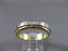 ESTATE .40CTW DIAMOND 14KT TWO TONE GOLD FLOATING MENS ANNIVERSARY RING #10837