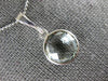 ESTATE 4.0CT AAA GREEN AMETHYST 14KT WHITE GOLD 3D ROUND CLASSIC BEZEL PENDANT