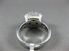 LARGE 1.0CT WHITE & BLUE DIAMOND 14K WHITE GOLD ROUND & PRINCESS FRIENDSHIP RING