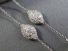 ESTATE 1.0CT DIAMOND 14KT WHITE GOLD 3D MATTE & SHINNY BY THE YARD LOVE NECKLACE
