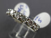 ESTATE 1.05CT ROUND DIAMOND 14KT WHITE GOLD 3D CLASSIC 7 STONE ANNIVERSARY RING