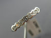 ESTATE .28CT DIAMOND 18KT WHITE GOLD SEMI BEZEL 7 STONE ANNIVERSARY RING #4434