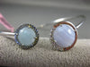 ESTATE .10CT DIAMOND & AAA QUARTZ 14KT WHITE GOLD 3D FLEXIBLE BANGLE BRACELET