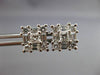 ESTATE LARGE 1.50CT DIAMOND 14KT WHITE GOLD CLASSIC CLUSTER STUD EARRINGS #1465