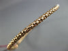ESTATE .30CT DIAMOND 14KT WHITE & ROSE GOLD WOVEN PAVE FLEXIBLE  BANGLE BRACELET