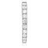 ESTATE 1.27CT DIAMOND 14KT WHITE GOLD 3D INSIDE OUT LUCIDA HUGGIE HOOP EARRINGS