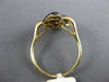 ESTATE LARGE 1.11CT WHITE & BLACK DIAMOND 14KT YELLOW GOLD PEAR SHAPED FUN RING
