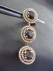 ESTATE LARGE 8.15CT WHITE & CHOCOLATE FANCY DIAMOND 18KT ROSE GOLD 3D EARRINGS